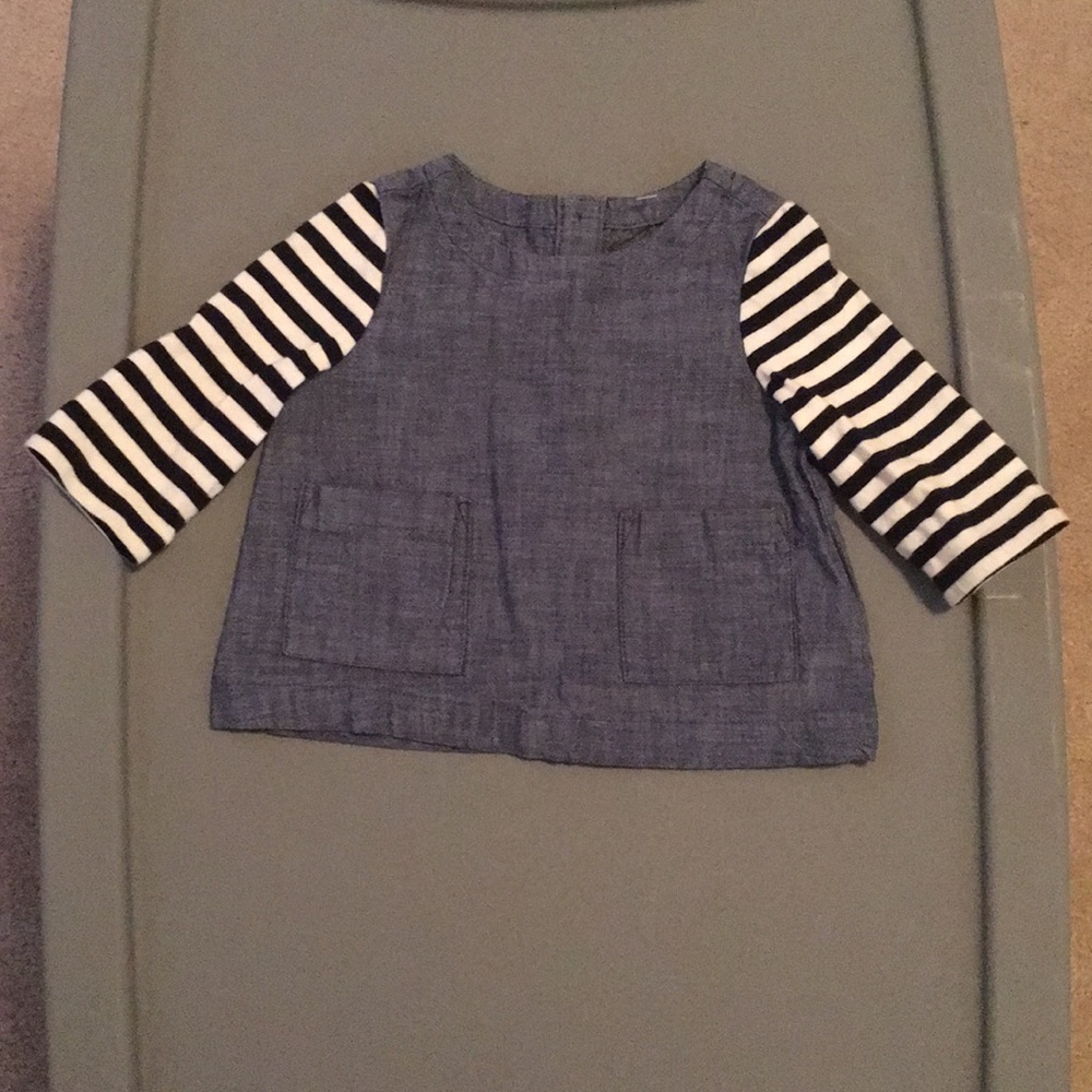 Long sleeve denim top